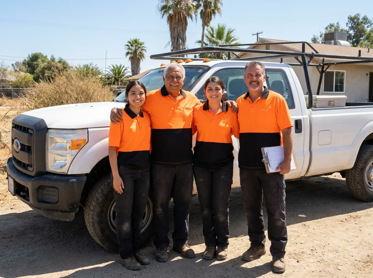 Express Dumpster Rental equipment rental service team in Riverside, CA